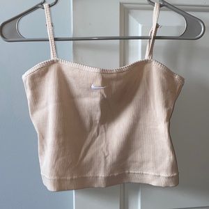 tan nike tank top
